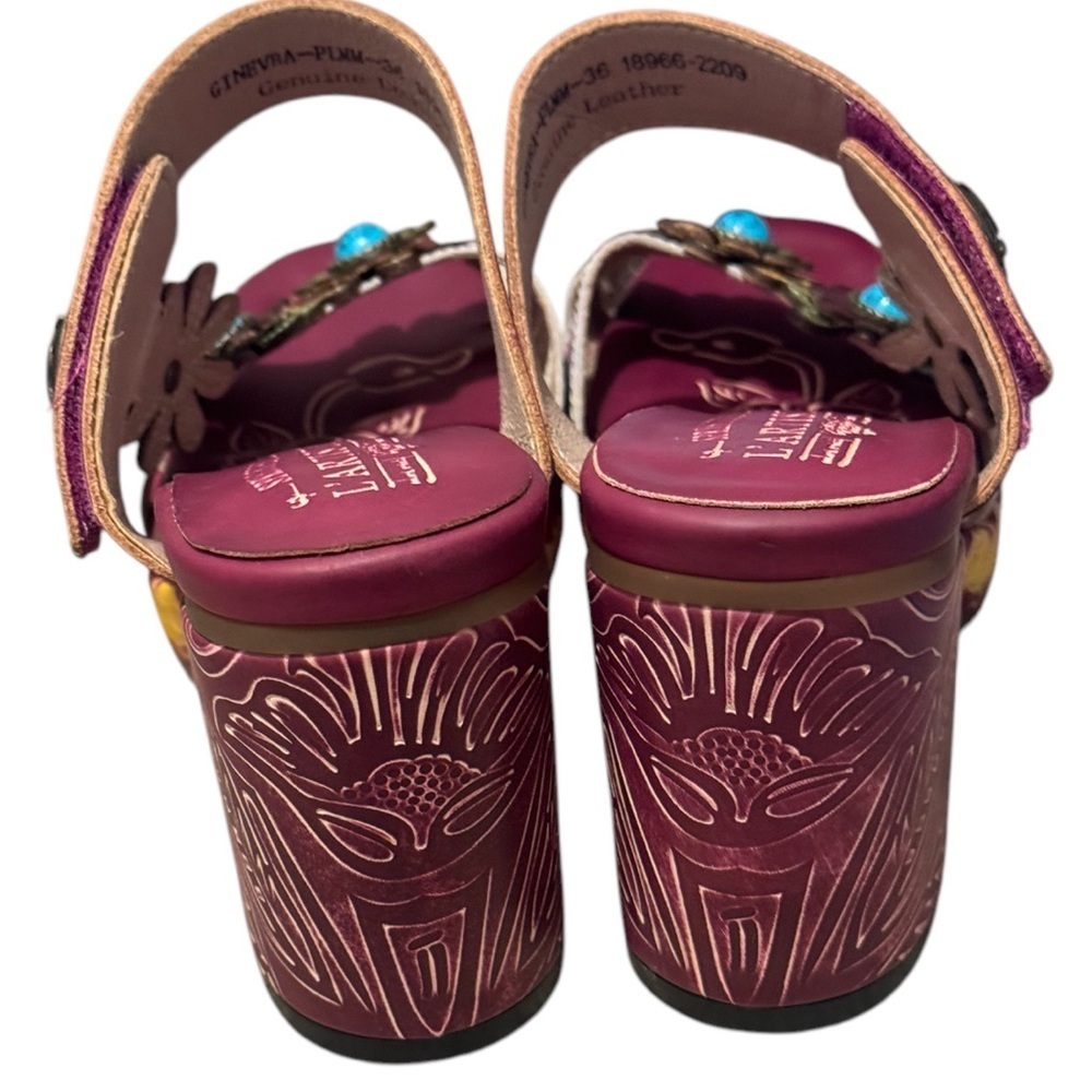 L'Artiste by Spring Step Ginevra Plum Multi sz 36 (us5.5-6) - Picture 4 of 8